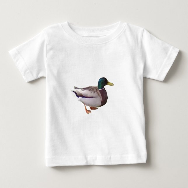 Camiseta De Bebé Un pato de pie (Anverso)