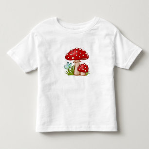 Camiseta De Bebé Un patrón de hongos mágicos