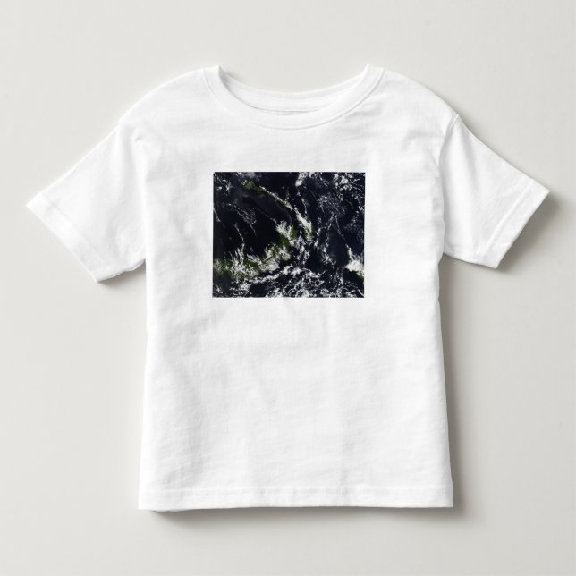 Camiseta De Bebé Un penacho volcánico de la caldera de Rabaul (Anverso)