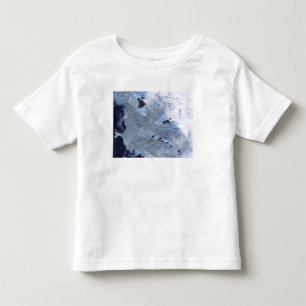 Camiseta De Bebé Un pequeño campo de glaciares rodea la bahía de