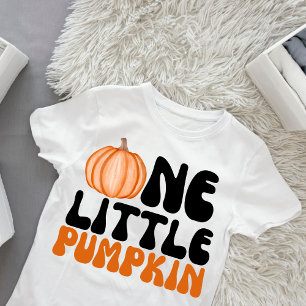 Camiseta De Bebé Un pequeño cumpleaños de calabaza del bebé 1er