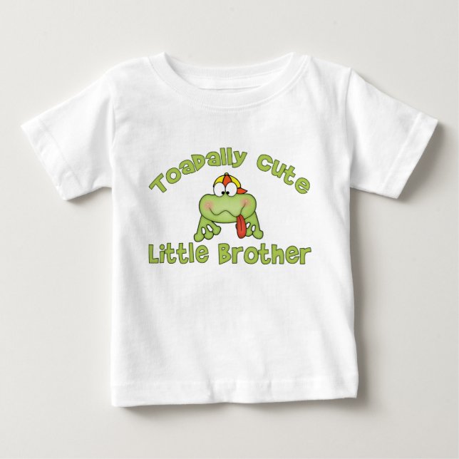 Camiseta De Bebé Un pequeño hermano adorable (Anverso)