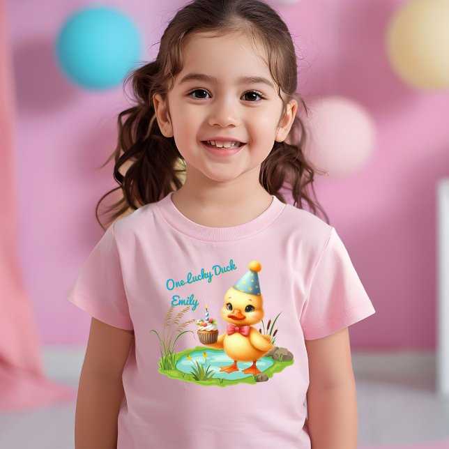 Camiseta De Bebé Un pequeño regalo de cumpleaños lindo pato (Subido por el creador)
