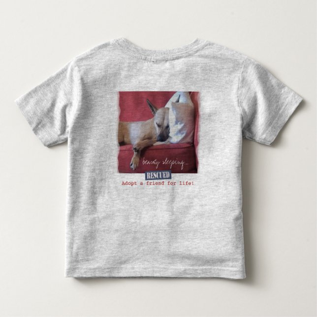 Camiseta De Bebé Un Perro Durmiente Hermoso (Reverso)