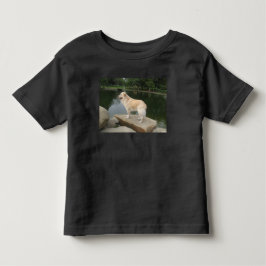 Camiseta De Bebé Un perro en un estanque
