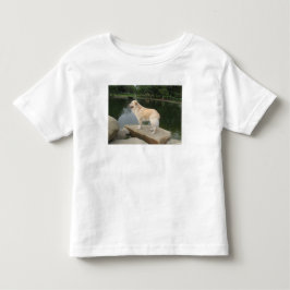 Camiseta De Bebé Un perro en un estanque