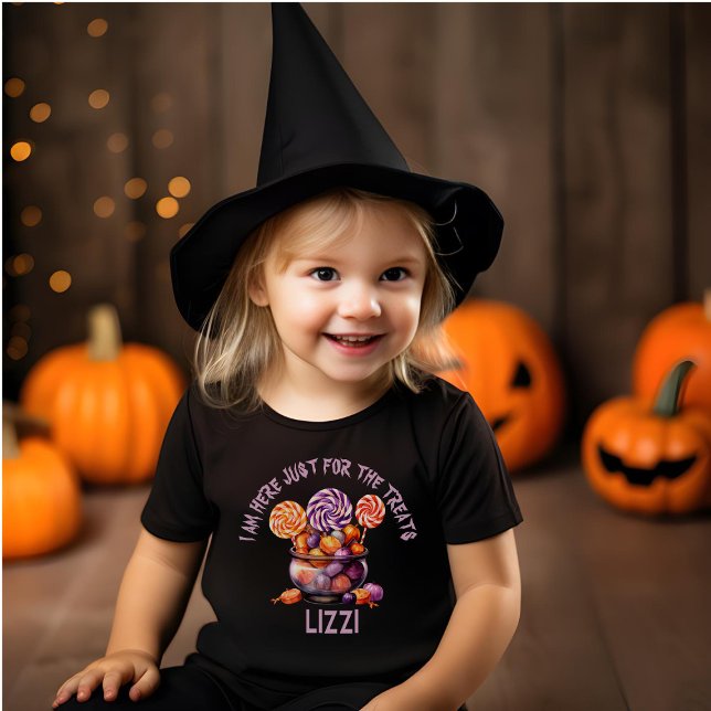 Camiseta De Bebé Un Personalizado dulce y espeluznante truco o un d (Subido por el creador)