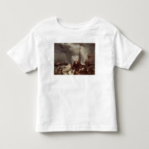 Camiseta De Bebé Un pescador que tira en una red, 1868