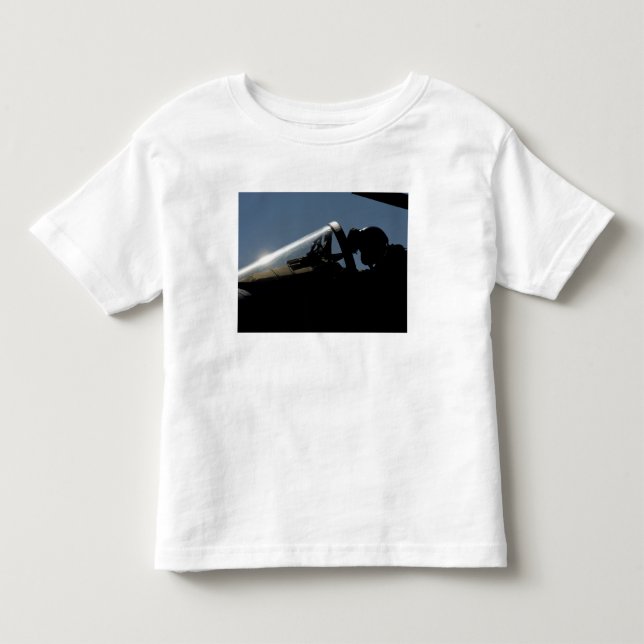 Camiseta De Bebé Un piloto se prepara para el despegue (Anverso)