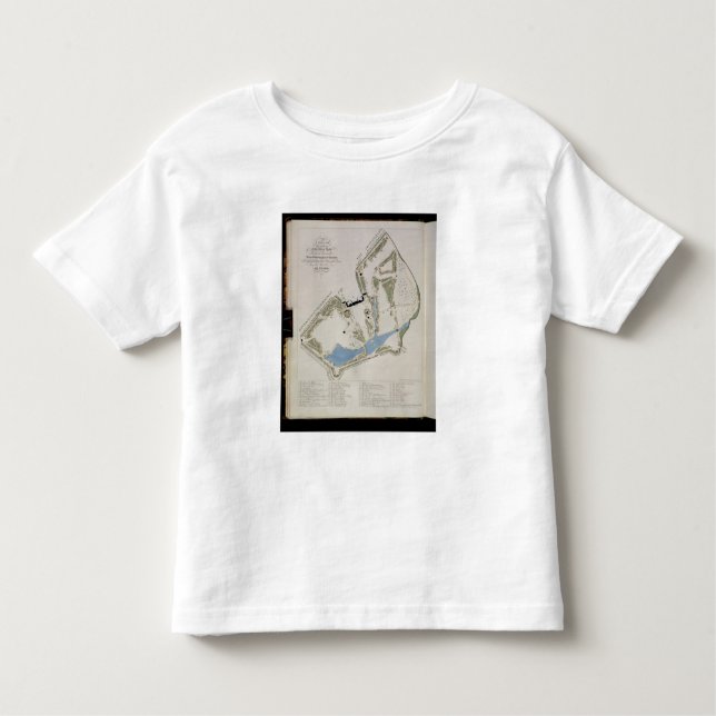 Camiseta De Bebé Un plan de los jardines de Richard Grenville, (Anverso)