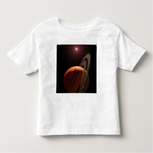 Camiseta De Bebé Un planeta gigante del gas orbitando un enano rojo