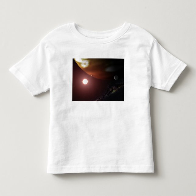 Camiseta De Bebé Un planeta gigante del gas orbitando una estrella  (Anverso)