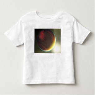 Camiseta De Bebé Un planeta nublado al estilo Júpiter que orbita