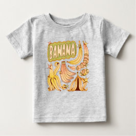 Camiseta De Bebé Un plátano/Ilustracion de banana