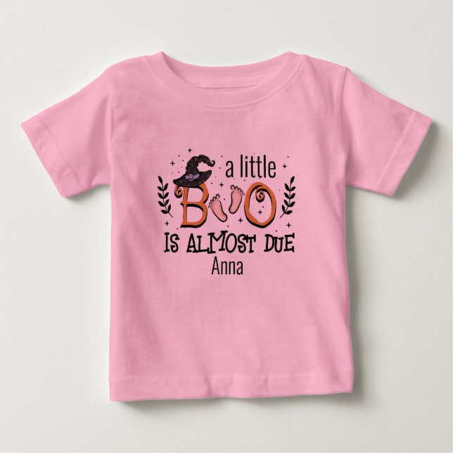 Camiseta De Bebé un poco de boo casi se espera Halloween (Anverso)