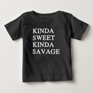 Camiseta De Bebé Un poco dulce, un poco sabroso
