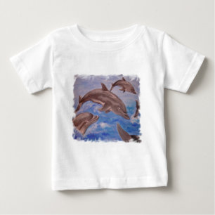 Camiseta De Bebé Un pote de delfines juguetones
