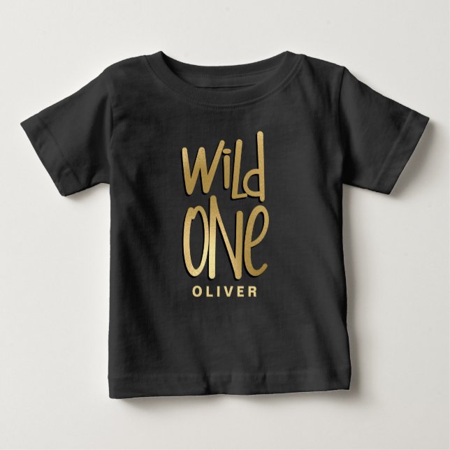 Camiseta De Bebé Un primer cumpleaños salvaje (Anverso)