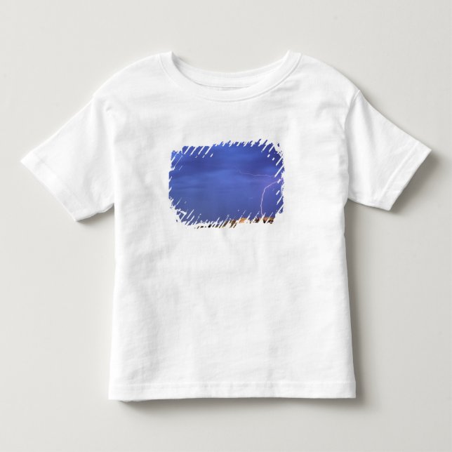 Camiseta De Bebé Un rayo golpea las mesetas cerca de Scottsbluff (Anverso)