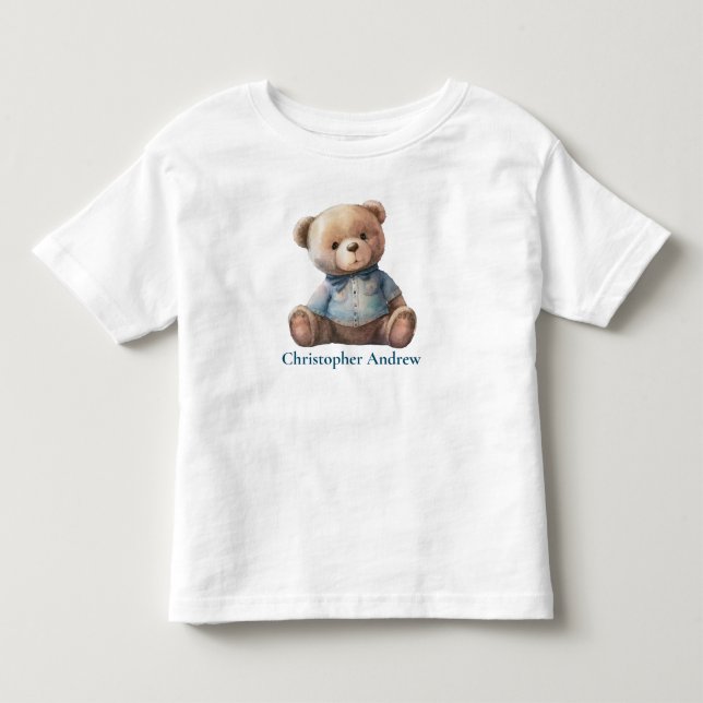 Camiseta De Bebé Un regalo personalizado para bebé de Teddy Bear (Anverso)