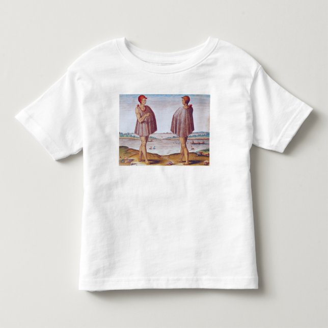 Camiseta De Bebé Un sacerdote de Secoton en Virginia (Anverso)
