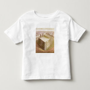 Camiseta De Bebé Un teocalli en México (grabado del color)