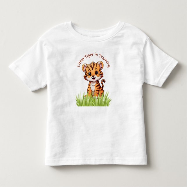 Camiseta De Bebé Un tigre en entrenamiento (Anverso)