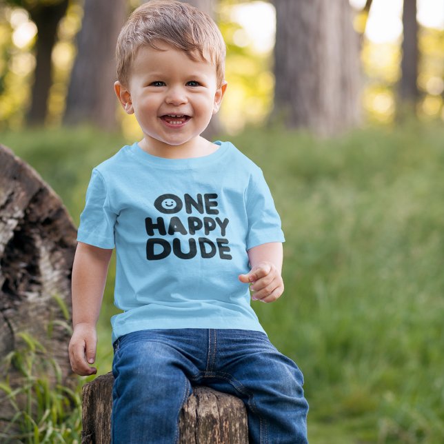 Camiseta De Bebé Un tipo feliz (Subido por el creador)