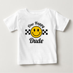 Camiseta De Bebé Un tipo feliz cara sonriente amarilla Cumpleaños c