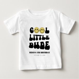 Camiseta De Bebé Un tipo feliz   Niños Rad Kids 5to Cumpleaños