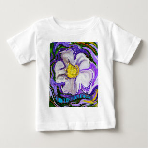 Camiseta De Bebé Un toque de magia púrpura - poder floral