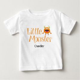 Camiseta De Bebé Un truco de Halloween o un nombre de un pequeño mo