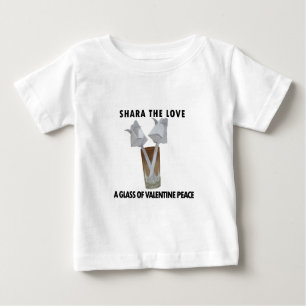 Camiseta De Bebé Un vaso de paz valentina.