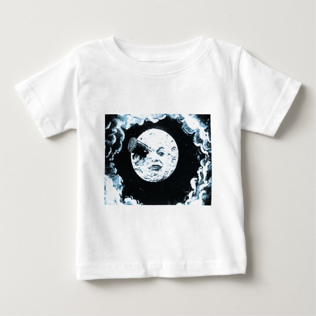 Camiseta De Bebé Un viaje a la luna (Anverso)