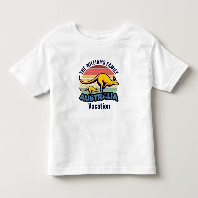 Camiseta De Bebé Un viaje de Australia aburre a los canguro Persona (Anverso)