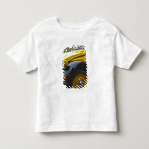 Camiseta De Bebé Un viejo Citroen 2CV 2 CV negro y amarillo,