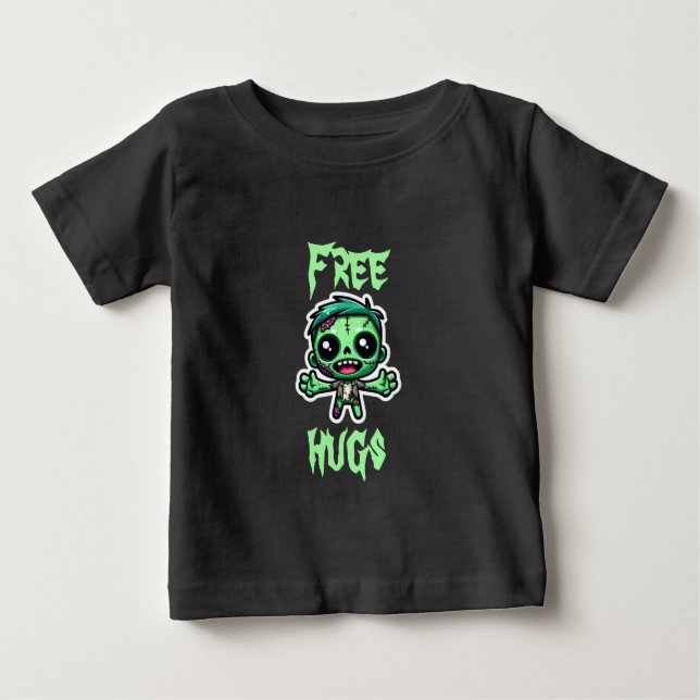 Camiseta De Bebé Un zombi divertido (Anverso)