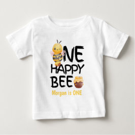 Camiseta De Bebé Una Abeja Feliz Miel Amarillo  Chicas Abejas Cumpl