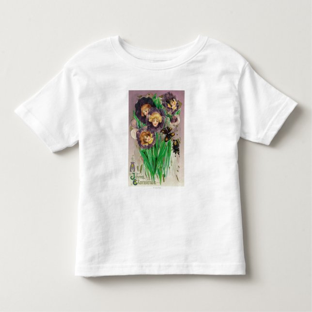 Camiseta De Bebé Una alegre violación de Pascua con mujeres frente  (Anverso)