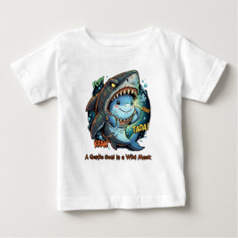 Camiseta De Bebé Una alma gentil en una máscara salvaje Tiburón lin