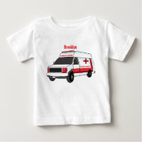 Una ambulancia roja curada van personalizado