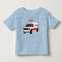 Una ambulancia roja curada van personalizado