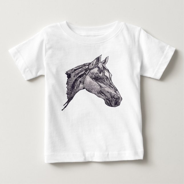 Camiseta De Bebé Una belleza equina (Anverso)