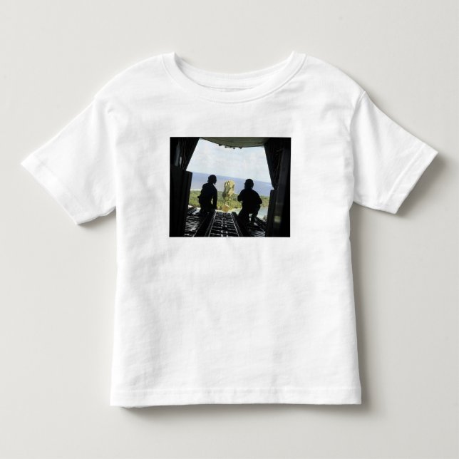 Camiseta De Bebé Una caja de artículos humanitarios (Anverso)