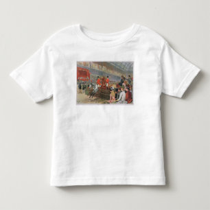 Camiseta De Bebé Una carrera de caballos, 1886