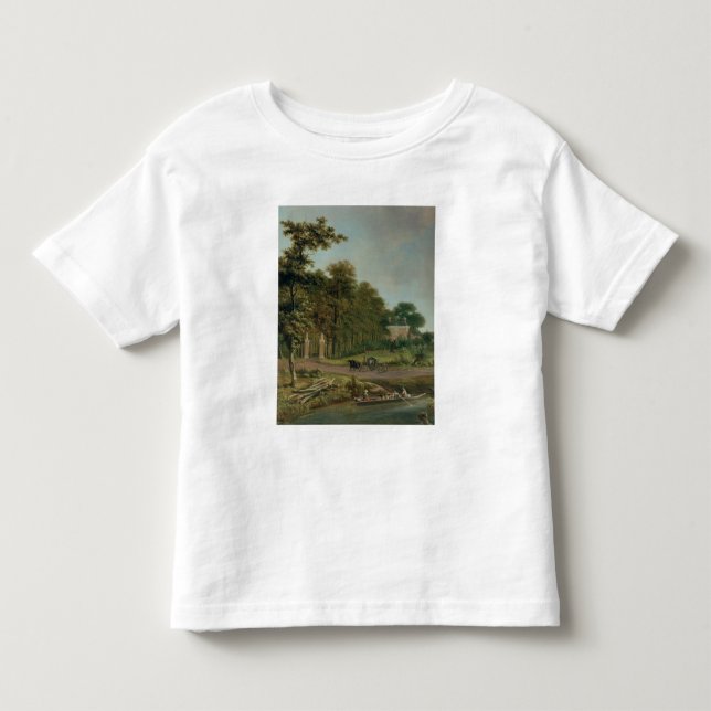 Camiseta De Bebé Una casa de campo (Anverso)