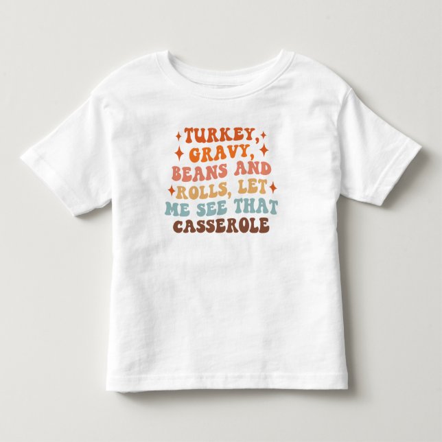 Camiseta De Bebé Una cena retro de Acción de Gracias (Anverso)