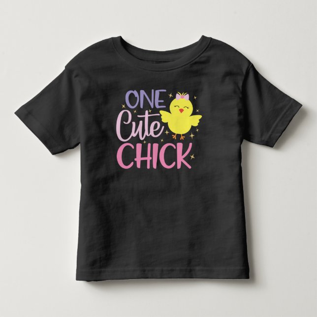 Camiseta De Bebé Una chica linda divertida amarillo negro (Anverso)