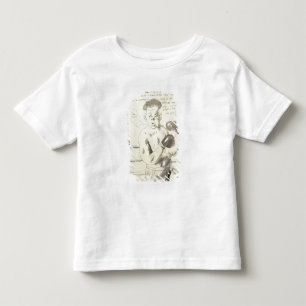 Camiseta De Bebé Una colección de ocho ilustró letras a su F
