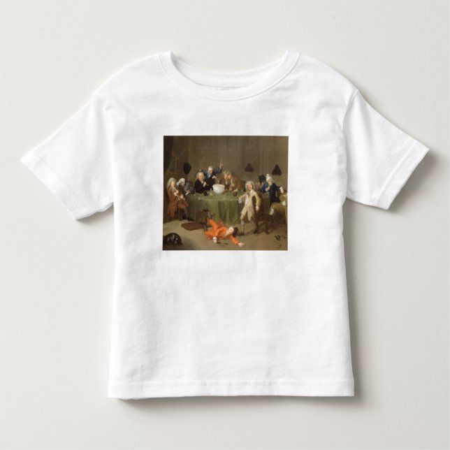 Camiseta De Bebé Una conversación moderna de medianoche, c.1732 (el (Anverso)